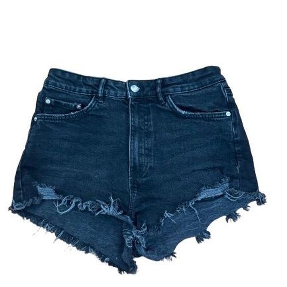 Zara Women's Black Jean Shorts